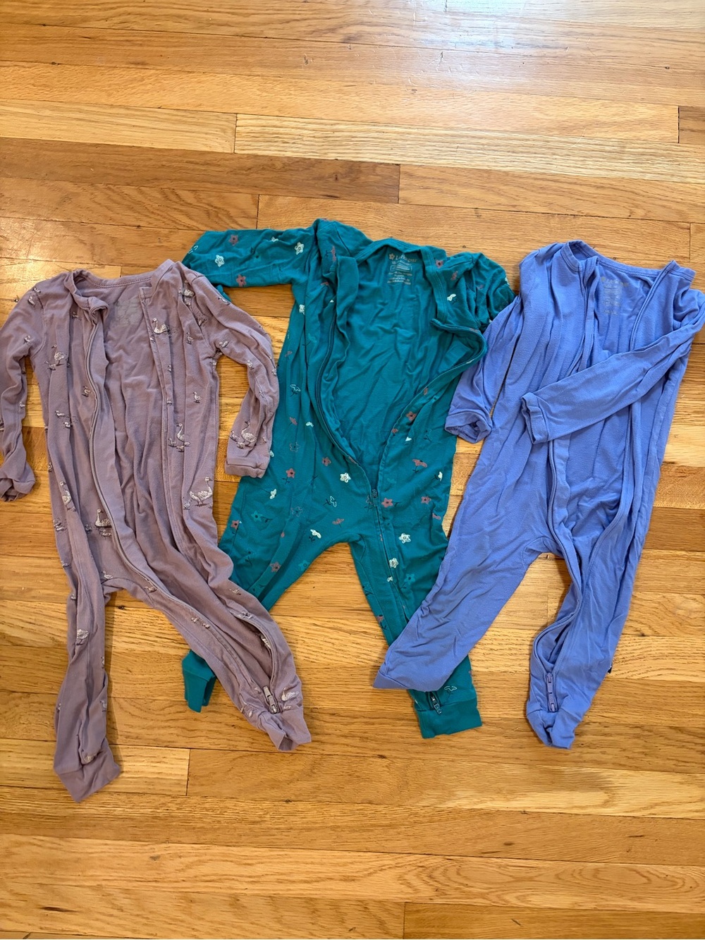 Larkspur baby bamboo zip-up Pajama Set!